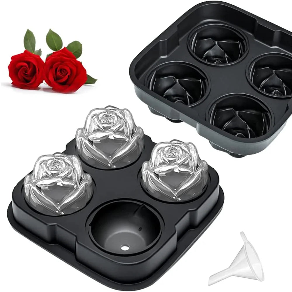 Silicone Rose Ice Cube Mold